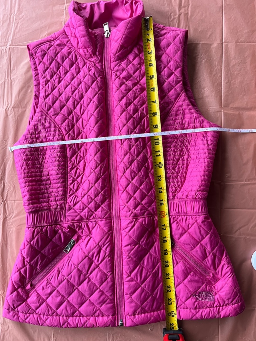 The North Face Hot Pink Quilted Vest